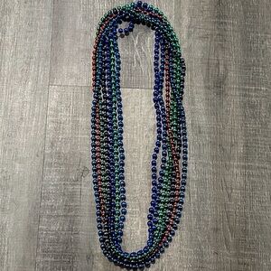 💞 7-Pack Multicolored Party Bead Necklaces
